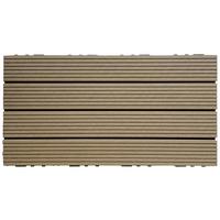 TERRASSENFLIESE PH-WPC-TF-PP6030 - Beige, KONVENTIONELL, Holzwerkstoff (60/30/2.4cm) - Prestige Home