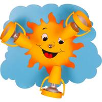 Kinderdeckenleuchte 5246408 Sonne3 3-Fl - Blau/Gelb, Basics, Holzwerkstoff/Kunststoff (37,5/31/16cm)