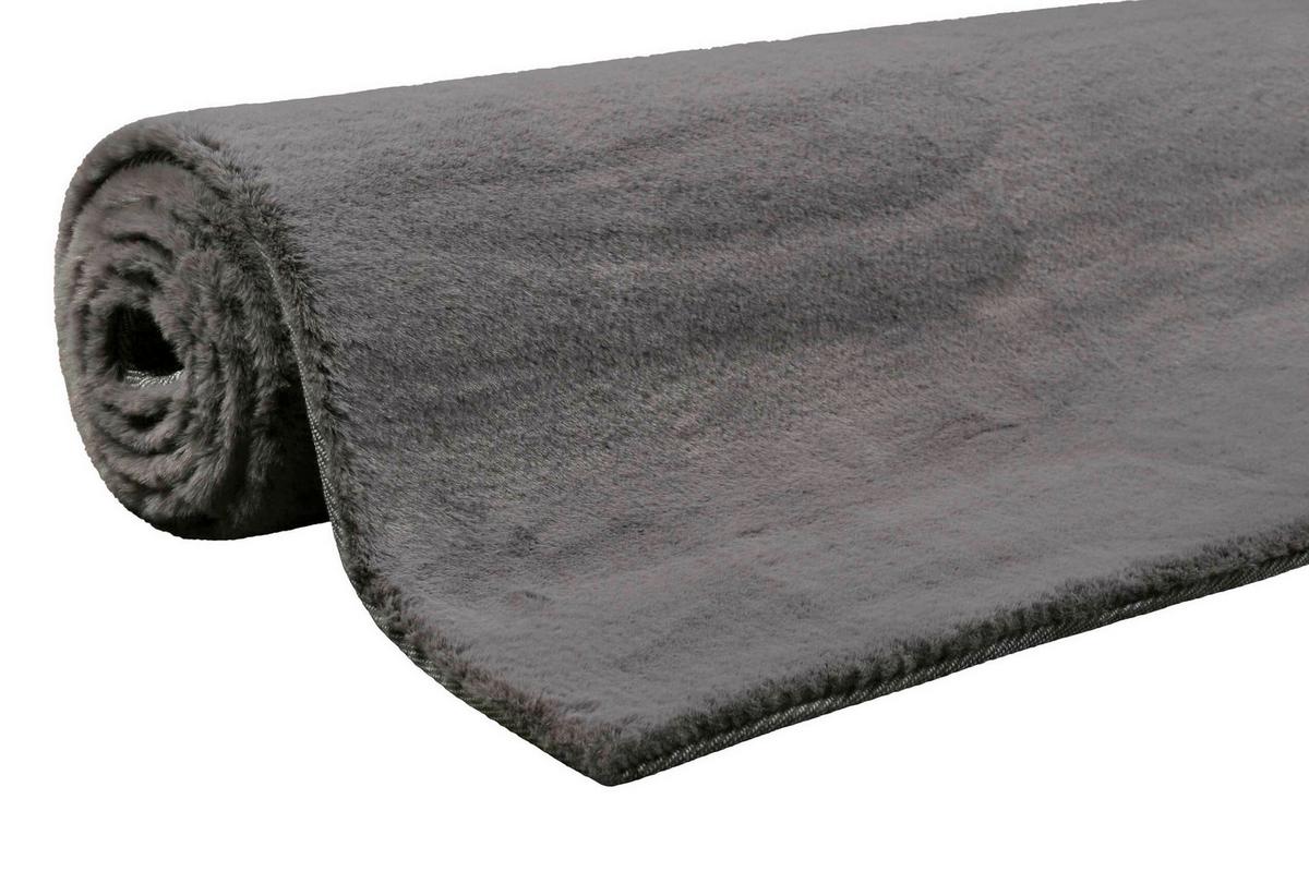 Hochflorteppich Anthrazit, BxL: ca. 200x200 cm - Anthrazit, KONVENTIONELL, Textil (200/200cm) - Esprit