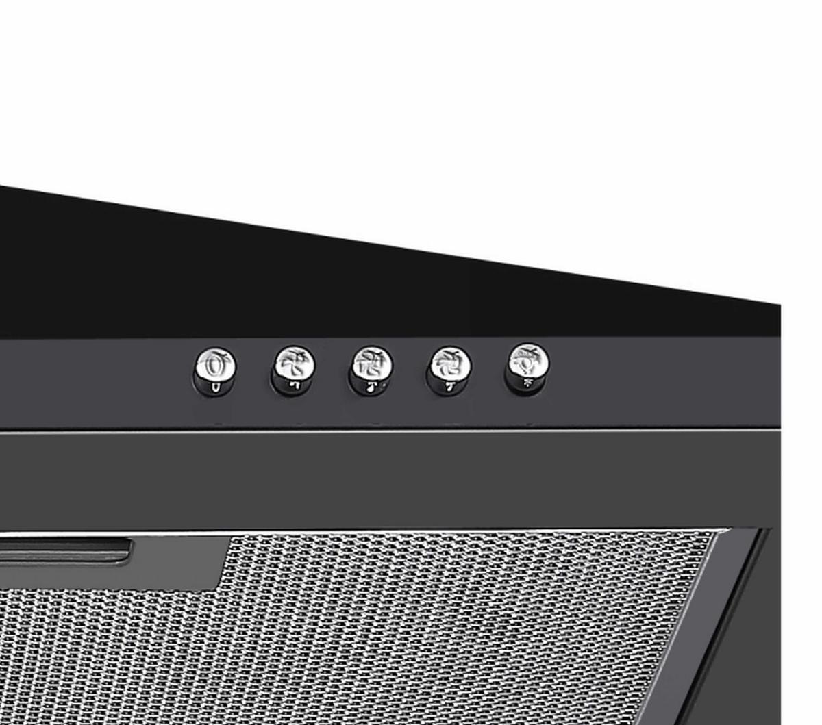 Dunstabzugshaube Karena Schwarz B: 60 Cm, Led - Schwarz, Trend, Metall (60/58-96/47,5cm) - Respekta