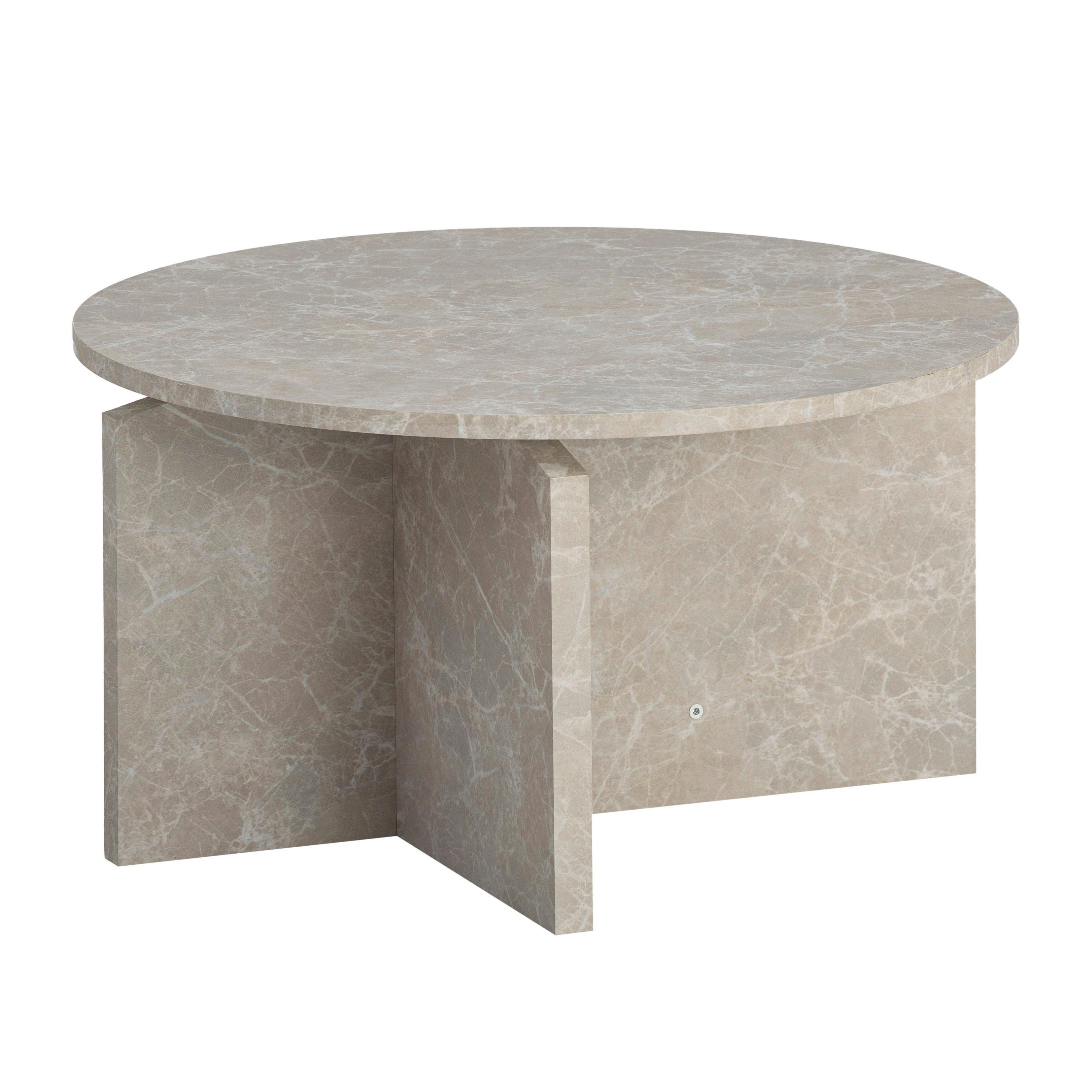 Couchtisch Sandfarben L: 60 cm - Sandfarben, Design, Holzwerkstoff (60/60/33cm) - Livetastic
