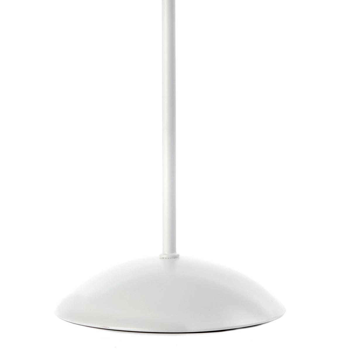 Tischleuchte Weiß Hg L: 15 cm 6w - Weiß Hochglanz, Basics, Kunststoff/Textil (15/15/39cm)