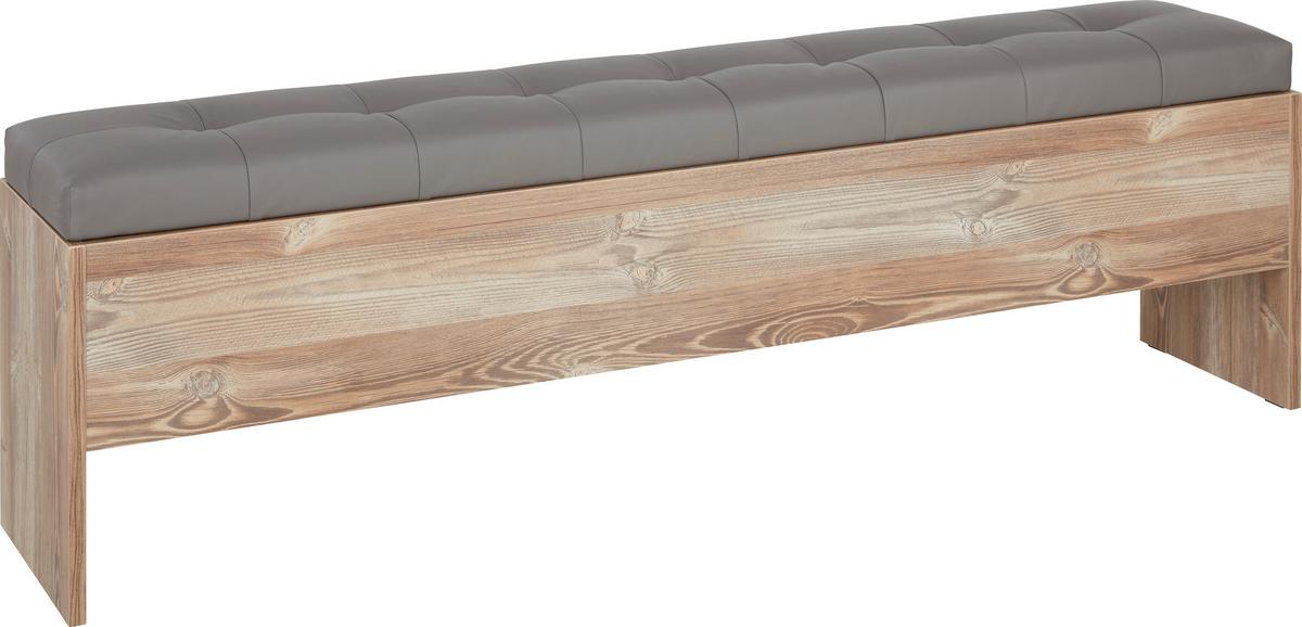 TRUHLOVÁ LAVICE CHANTON -BASED- - barvy borovice/tmavě šedá, Lifestyle, kov/kompozitní dřevo (185/56/36,8cm) - Based