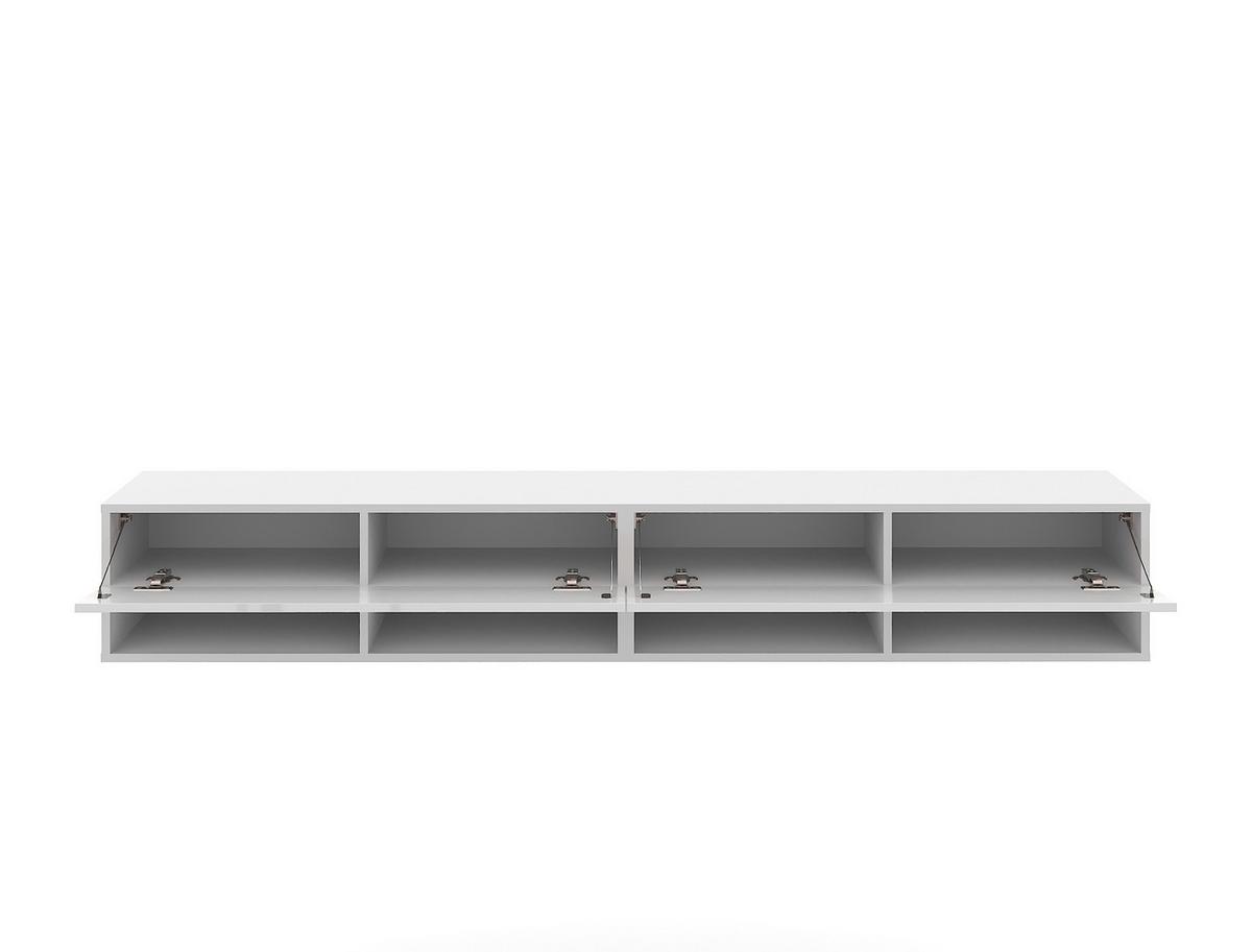 Lowboard Tv Stand Derby 280 Weiß B: 280 Cm - Weiß Hochglanz/Weiß, Design, Holzwerkstoff/Kunststoff (280/31/33cm) - MID.YOU