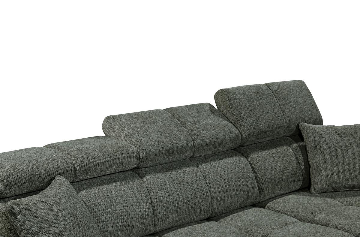 Ecksofa Sydney Dunkelgrün S: 268/172 Cm - Dunkelgrün/Schwarz, KONVENTIONELL, Textil (268/172cm) - MID.YOU