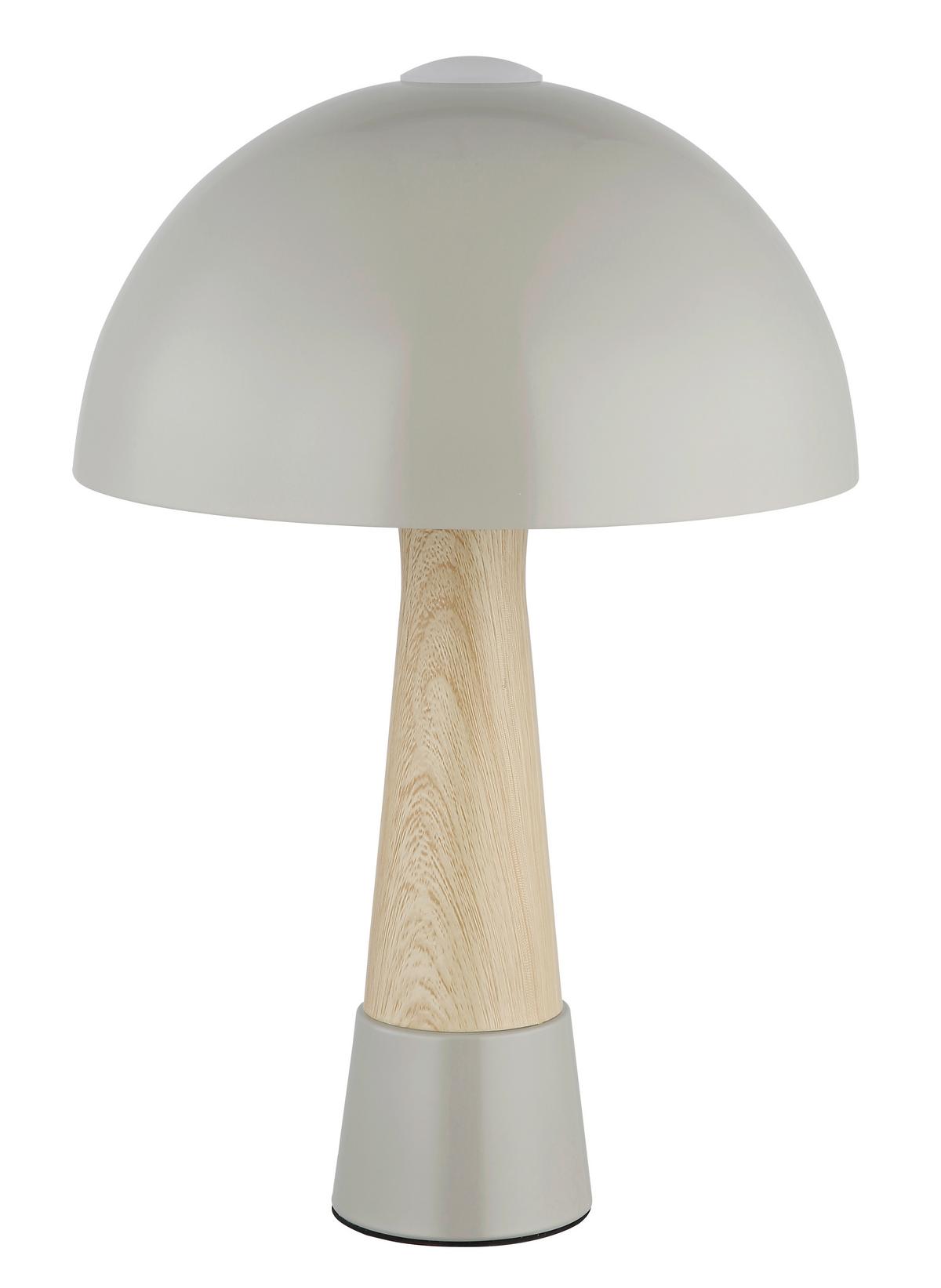 Tischleuchte Exkl. 1xe27, 40w - Schwarz/Grau, Design, Kunststoff/Metall (25/36.5cm) - Globo