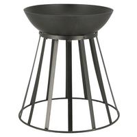 Feuerkorb Schwarz - Schwarz, Basics, Metall (47/47/50cm)