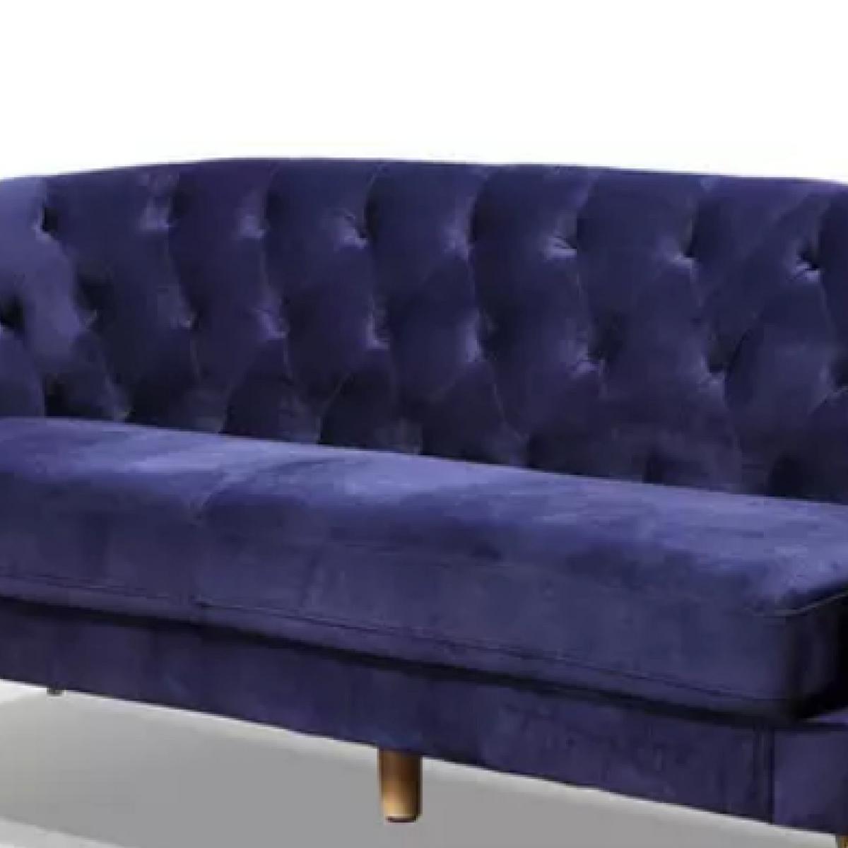 Háromüléses Kanapé Lita - kék, Modern, textil/fém (183/78/83cm) - Ti'me