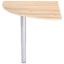 Deska Rohového Spoje Mindi - barvy dubu, Moderní, kov/kompozitní dřevo (70/72/70cm) Deska Rohového Spoje Mindi - barvy dubu, Moderní, kov/kompozitní dřevo (70/72/70cm)