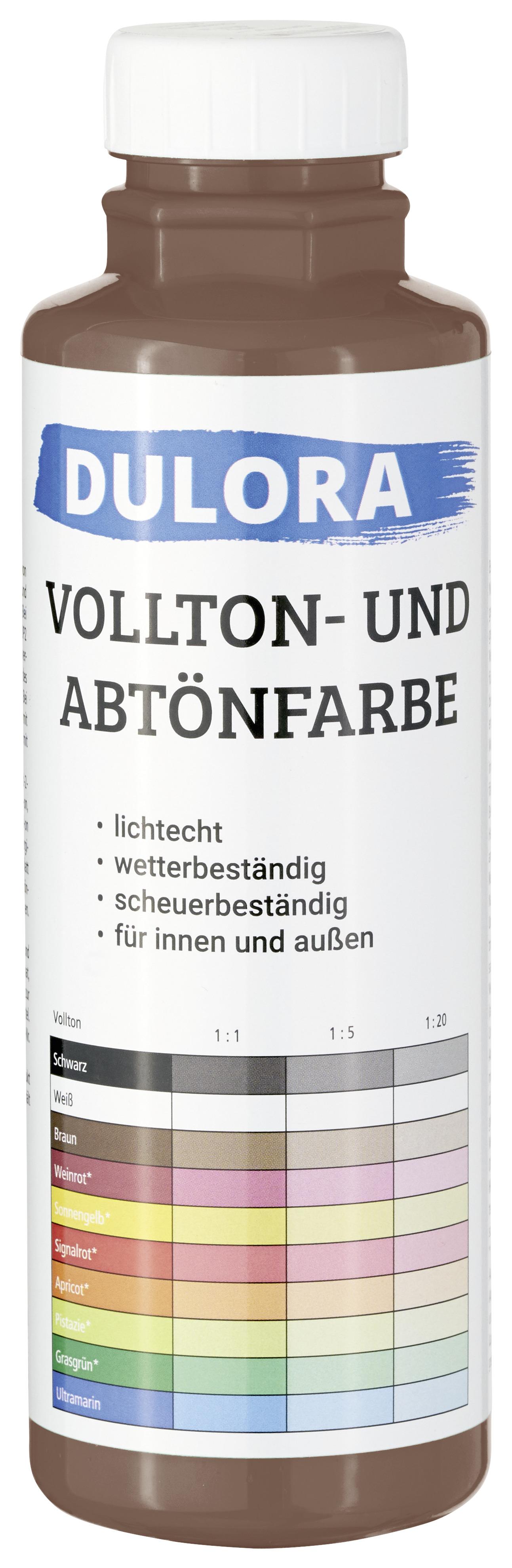 Abtönfarbe Dulora 500ml Braun