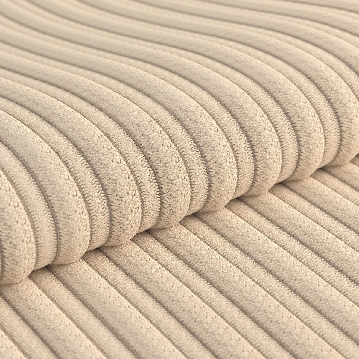Ecksofa Zero Creme 173x286 cm - Creme/Schwarz, Trend, Textil (173/286cm)