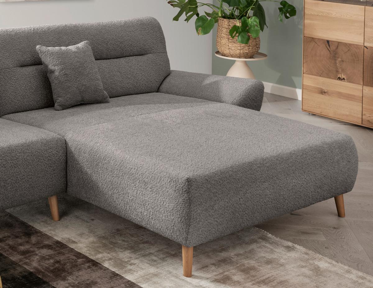 Ecksofa Drago Anthrazit S: 290x166 cm - Wildeiche/Anthrazit, KONVENTIONELL, Textil (290/166cm) - MID.YOU