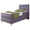 Boxspringbett Mit Topper 90x200 Cm Köln-F - Lila/Silberfarben, KONVENTIONELL, Textil (90/115/210cm) - MID.YOU