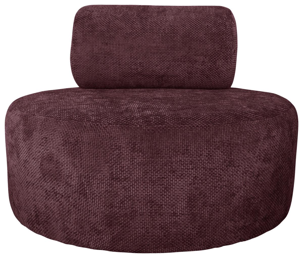 Relaxsessel Moss Bordeaux B: 88 Cm - Bordeaux/Schwarz, Basics, Textil (88/70/88cm) - Livetastic