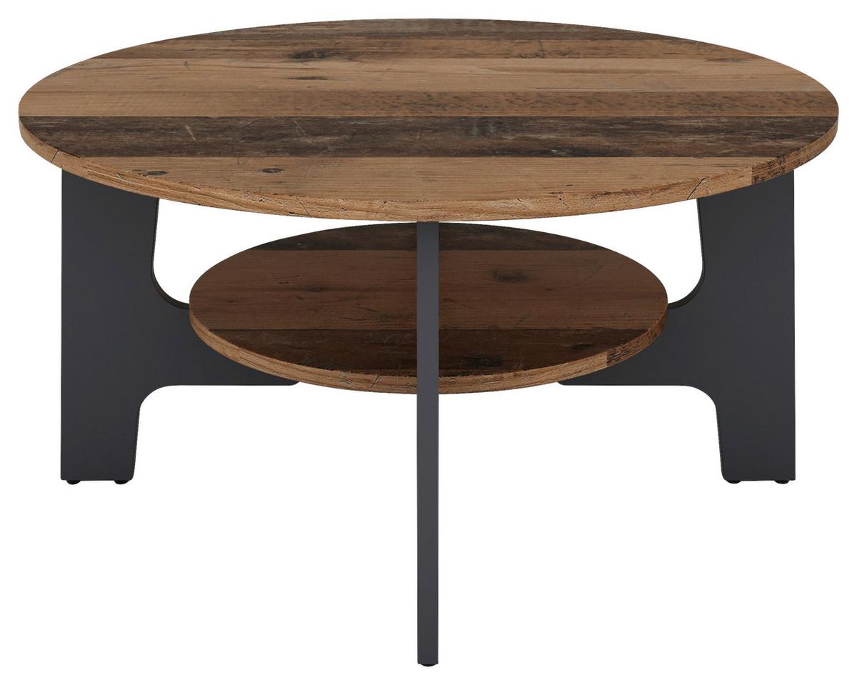 Couchtisch Jonny Alteiche/Anthrazit B: 80 cm - Alteiche/Anthrazit, LIFESTYLE, Holzwerkstoff (80/42,5/80cm) - MID.YOU