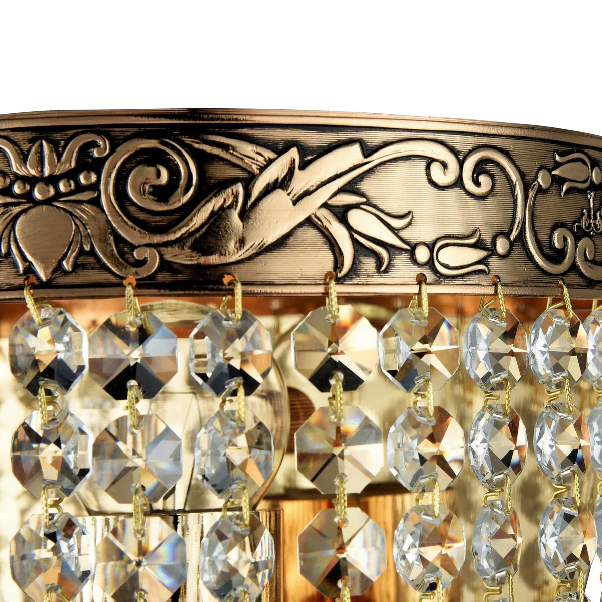 Wandleuchte Palace - Goldfarben, Basics, Glas/Metall (17/18,4/11,9cm) - MAYTONI