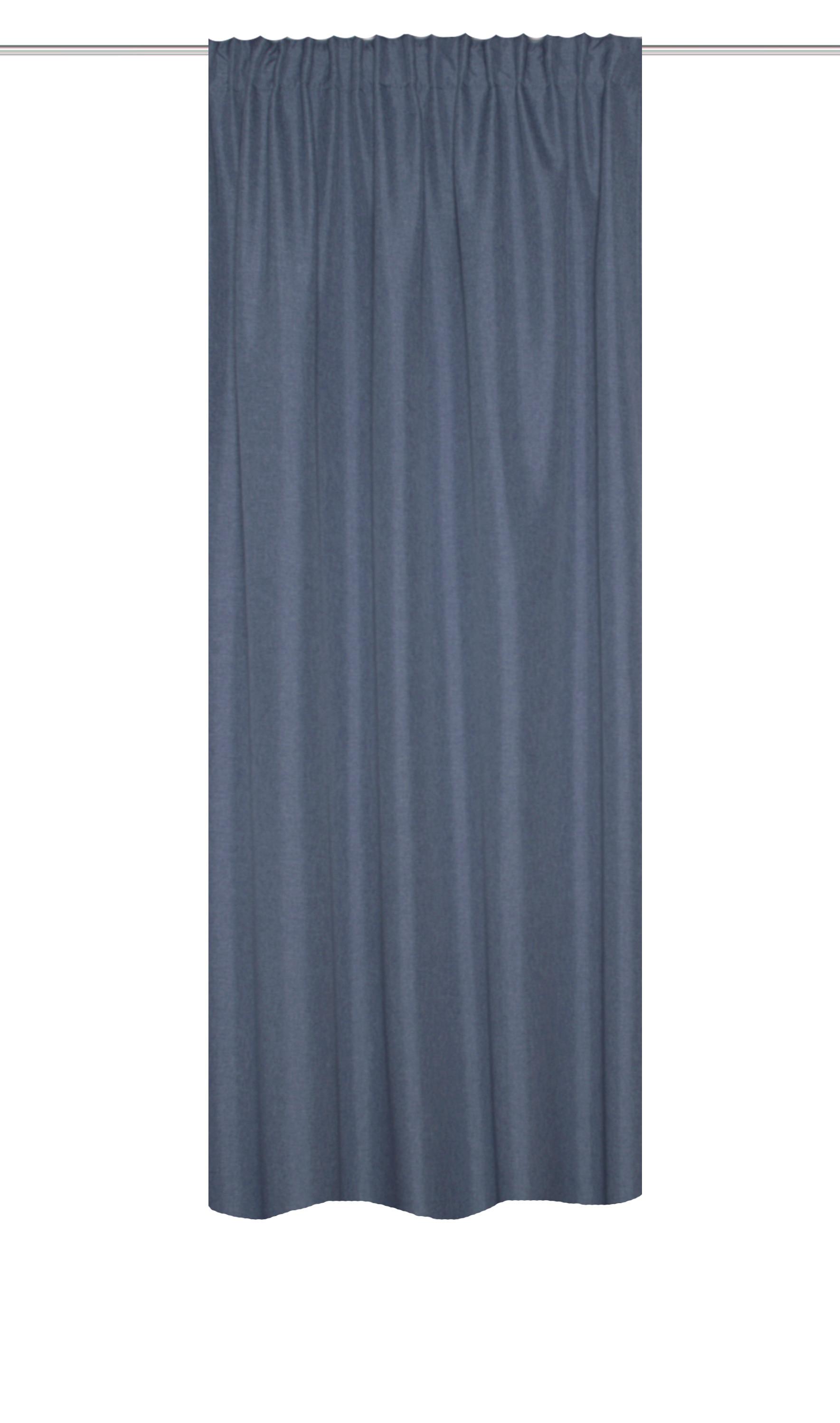 WÄRMESCHUTZVORHANG Eskimo Blau B: 135 cm - Blau, Basics, Textil (135/225cm) - Schmidt W. Gmbh