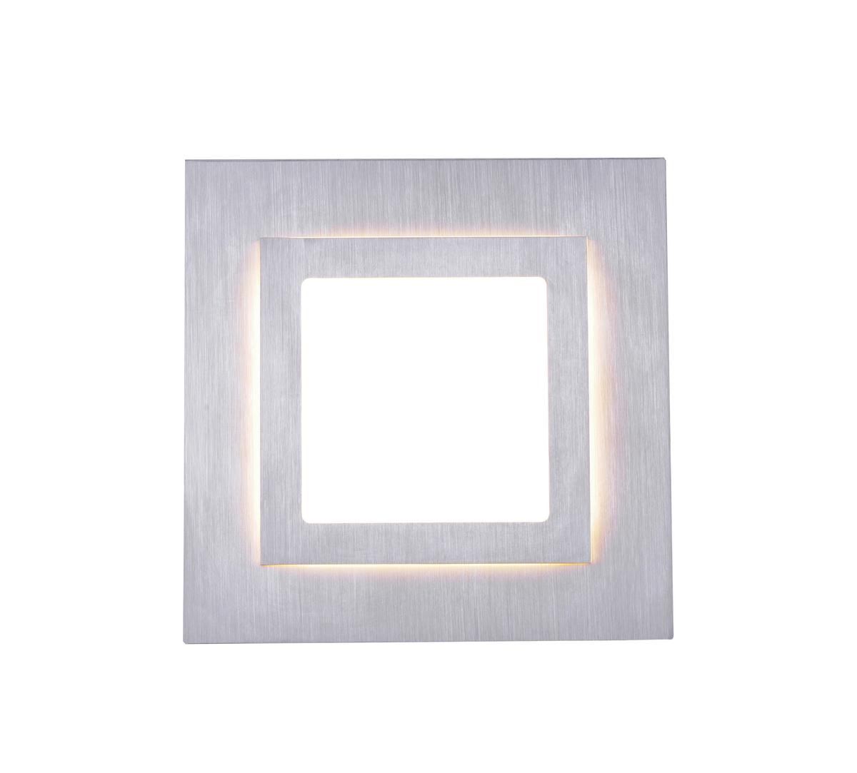 LED-Deckenleuchte, 3000k 6723-95 - Alufarben, Basics, Kunststoff/Metall (30/30/4,5cm)