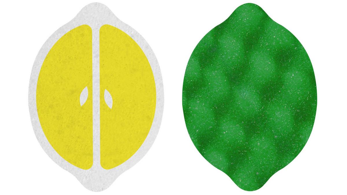 Surolószivacs Vileda Punch Lemon - Basics (10,2/15/3,2cm) - Vileda