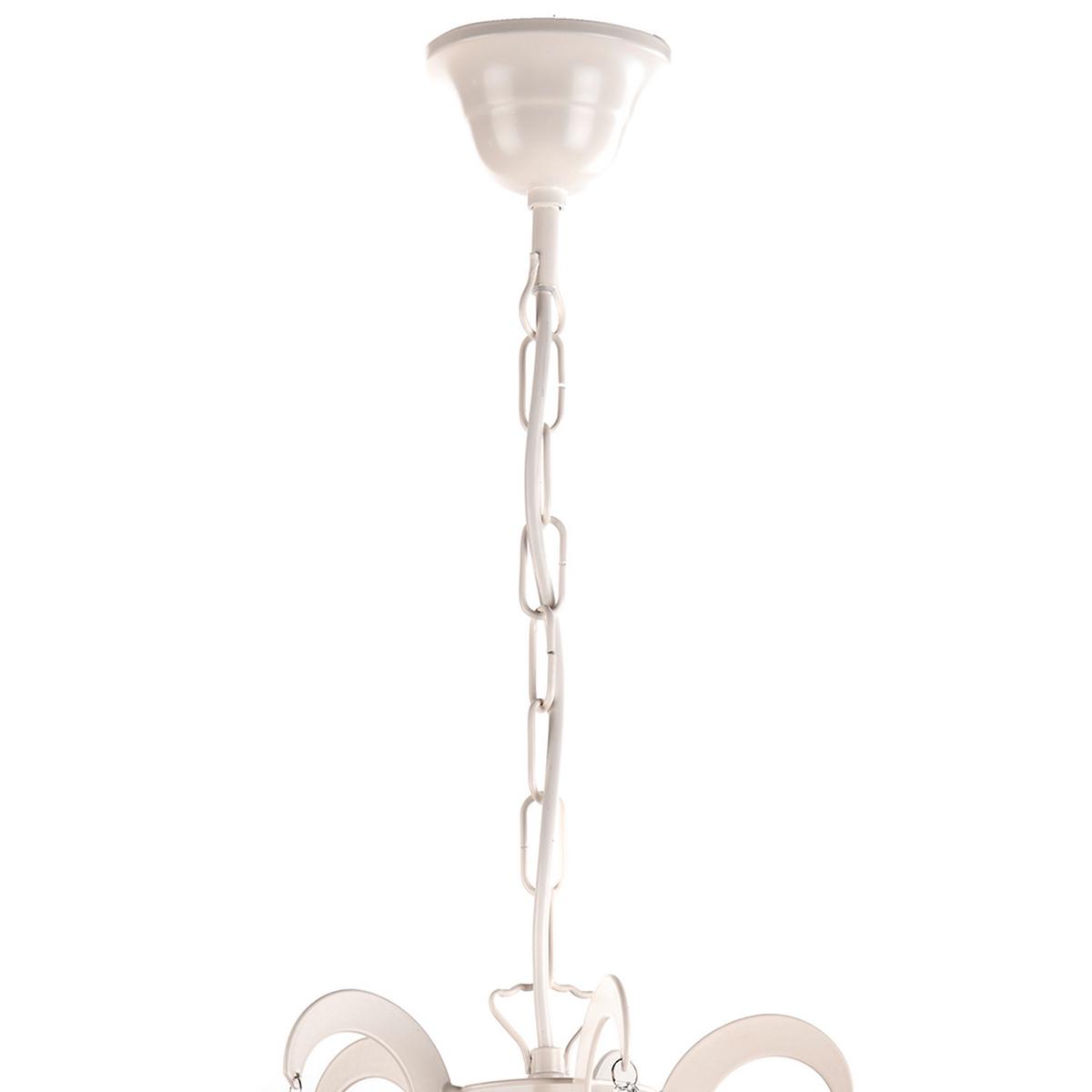 Kronleuchter 4703/5b - Weiß, Trend, Glas/Metall (45/110cm)
