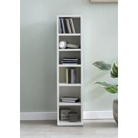 Regal Stehend B: 21 cm Weiß lackiert - Weiß, KONVENTIONELL, Holzwerkstoff (21/91/20cm) - MID.YOU