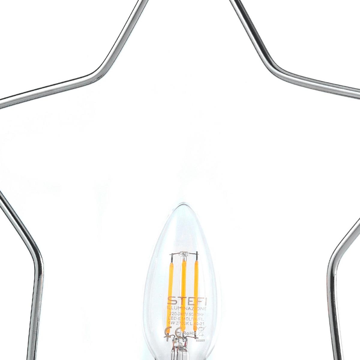 Kindertischleuchte 4983/L - Chromfarben, Design, Metall (27/12/40cm)