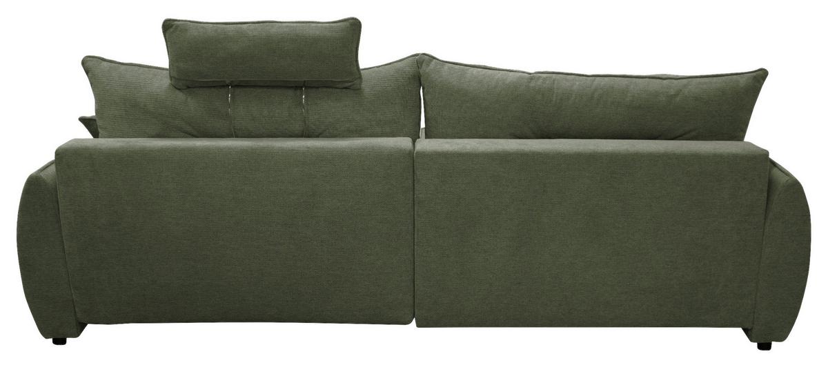 Ecksofa Fresh Grün 195x264 cm - Beige/Schwarz, Design, Textil (195/264cm) - MID.YOU