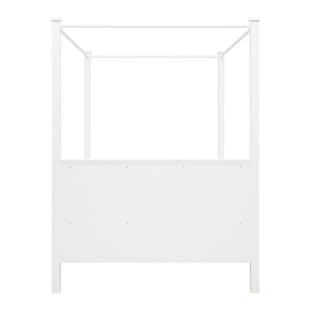 POSTEL S NEBESY MARILOU - bílá/černá, Romantický / Rustikální, kov/kompozitní dřevo (140/200cm)