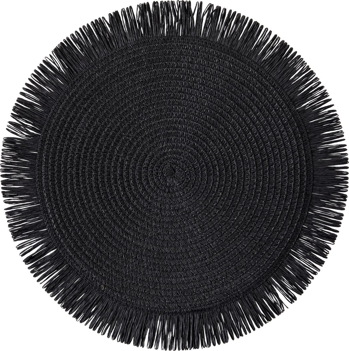 Prostírání Anouk, Ø: ca. 38cm - černá/béžová, Moderní, papír (38cm)