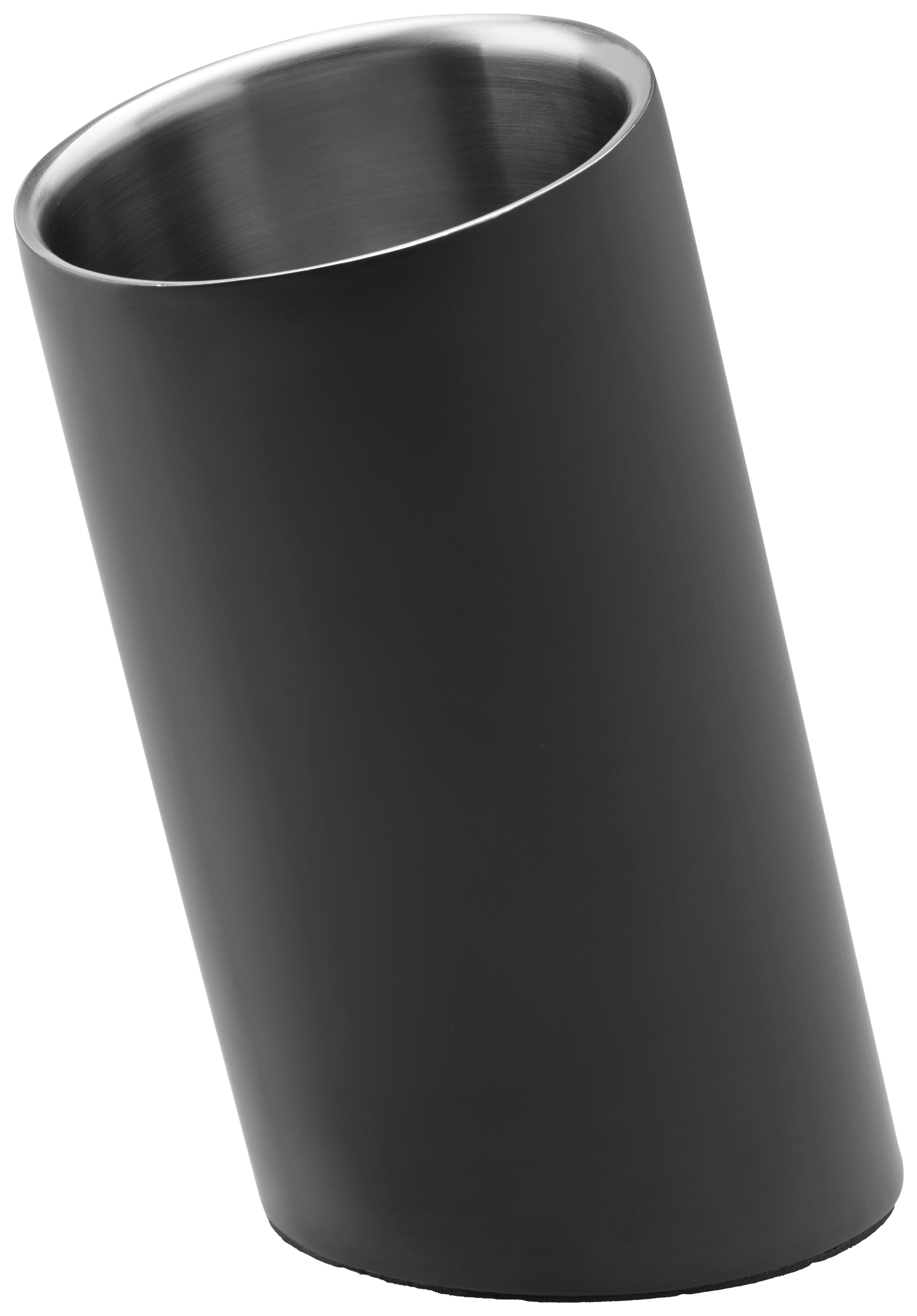 CHLADIČ NA VÍNO GLAMOUR - čierna, Modern, kov/plast (12/23,5cm) - Premium Living