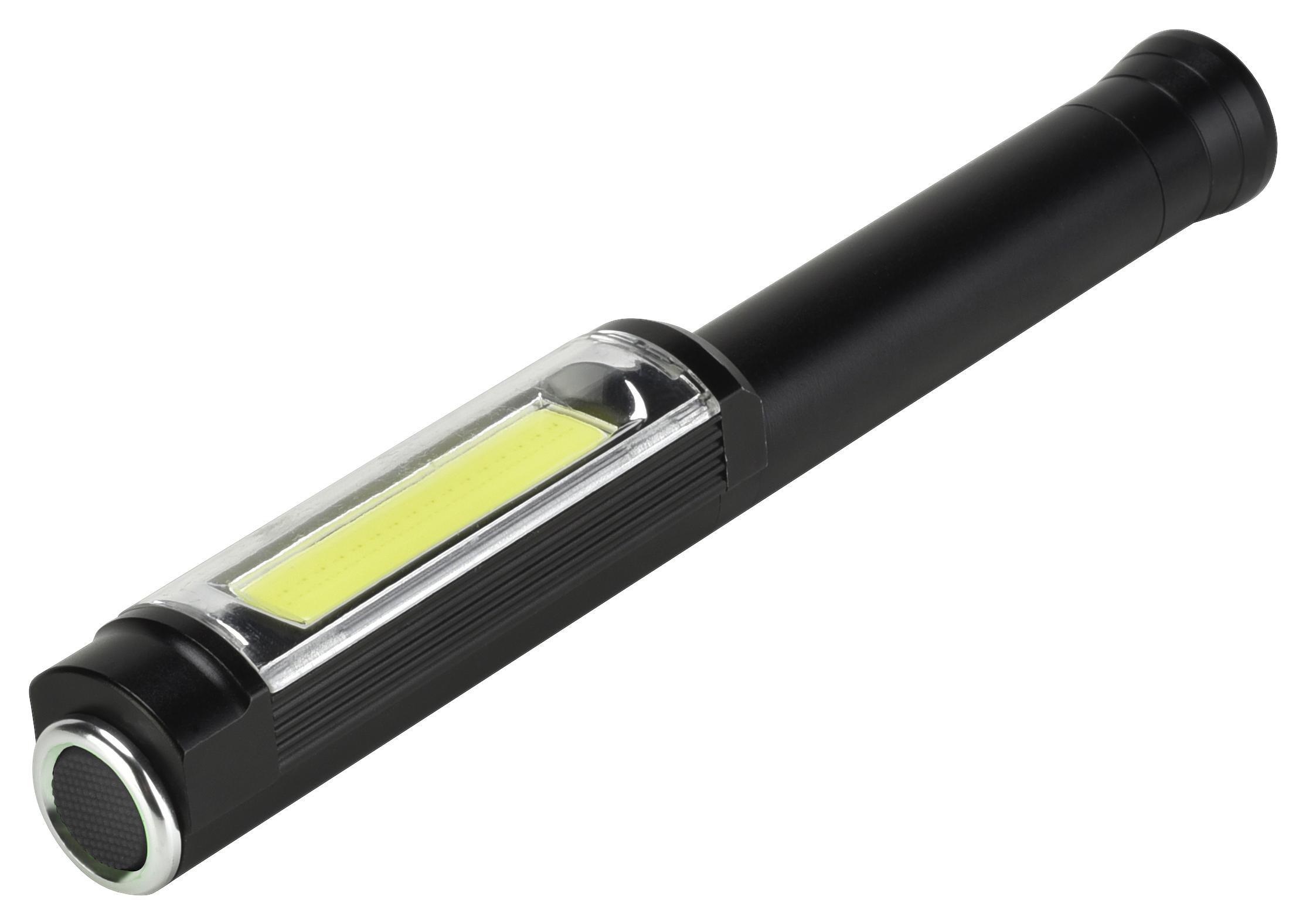 LED-Arbeitsleuchte Inspektion - Transparent/Schwarz, Basics, Metall (19,2cm)