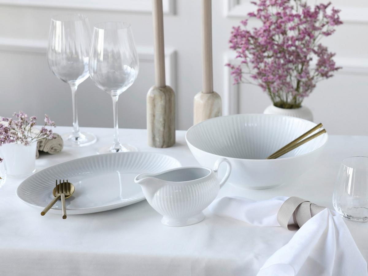 Servierschalenset Valencia 3--Teilig. Weiß - Weiß, Design, Keramik - Creatable