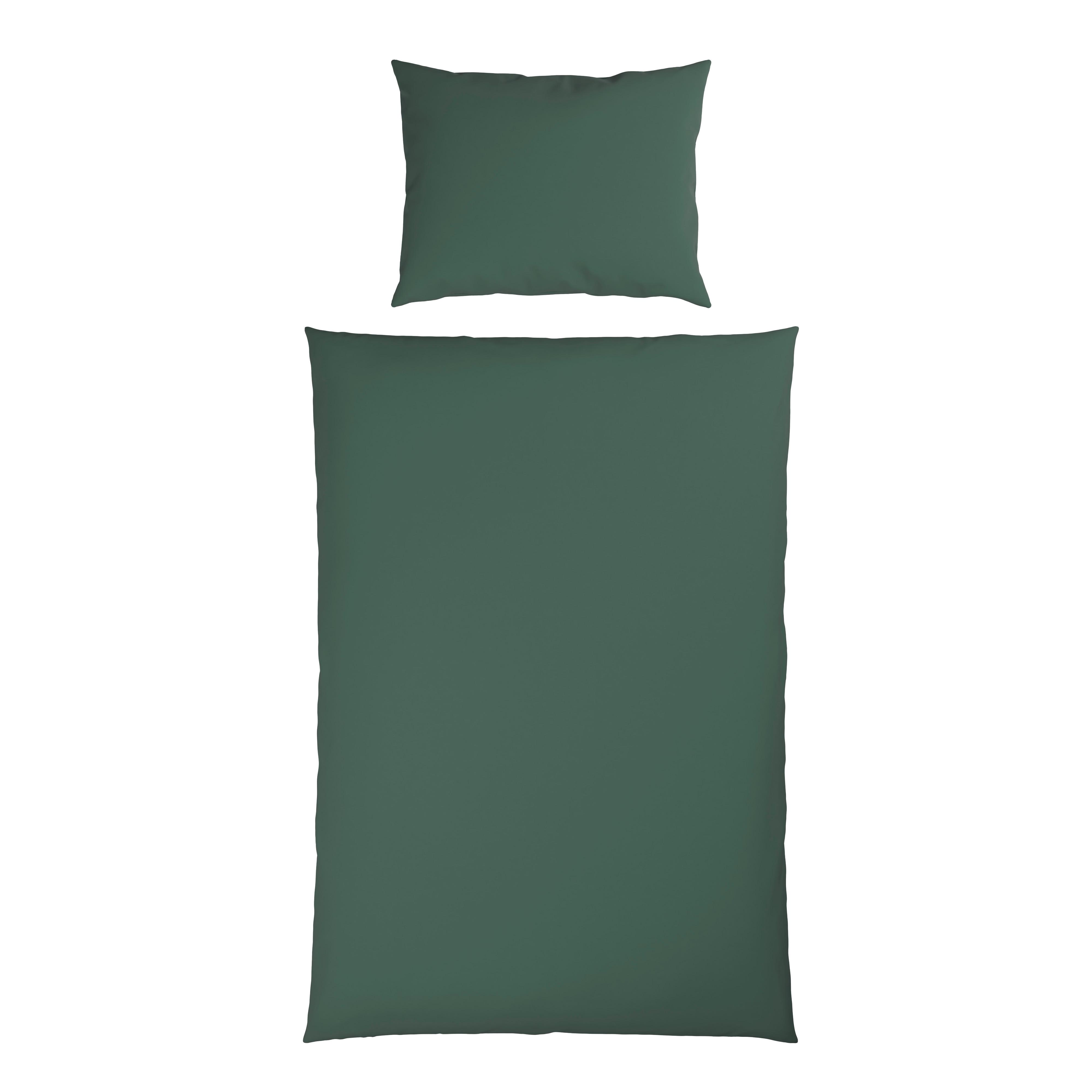 BETTWÄSCHE OLIVA - Dunkelgrün, MODERN, Textil - Luca Bessoni