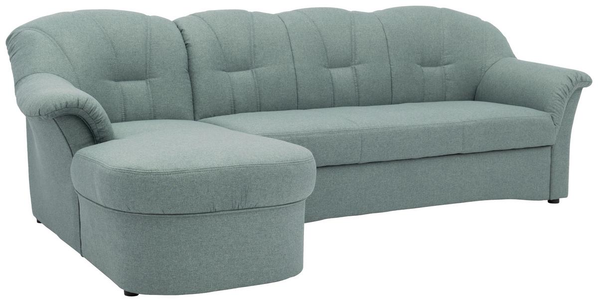 Ecksofa Mit Schlaffunktion Papenburg Hellblau - Schwarz/Hellblau, KONVENTIONELL, Textil (142/233cm) - MID.YOU