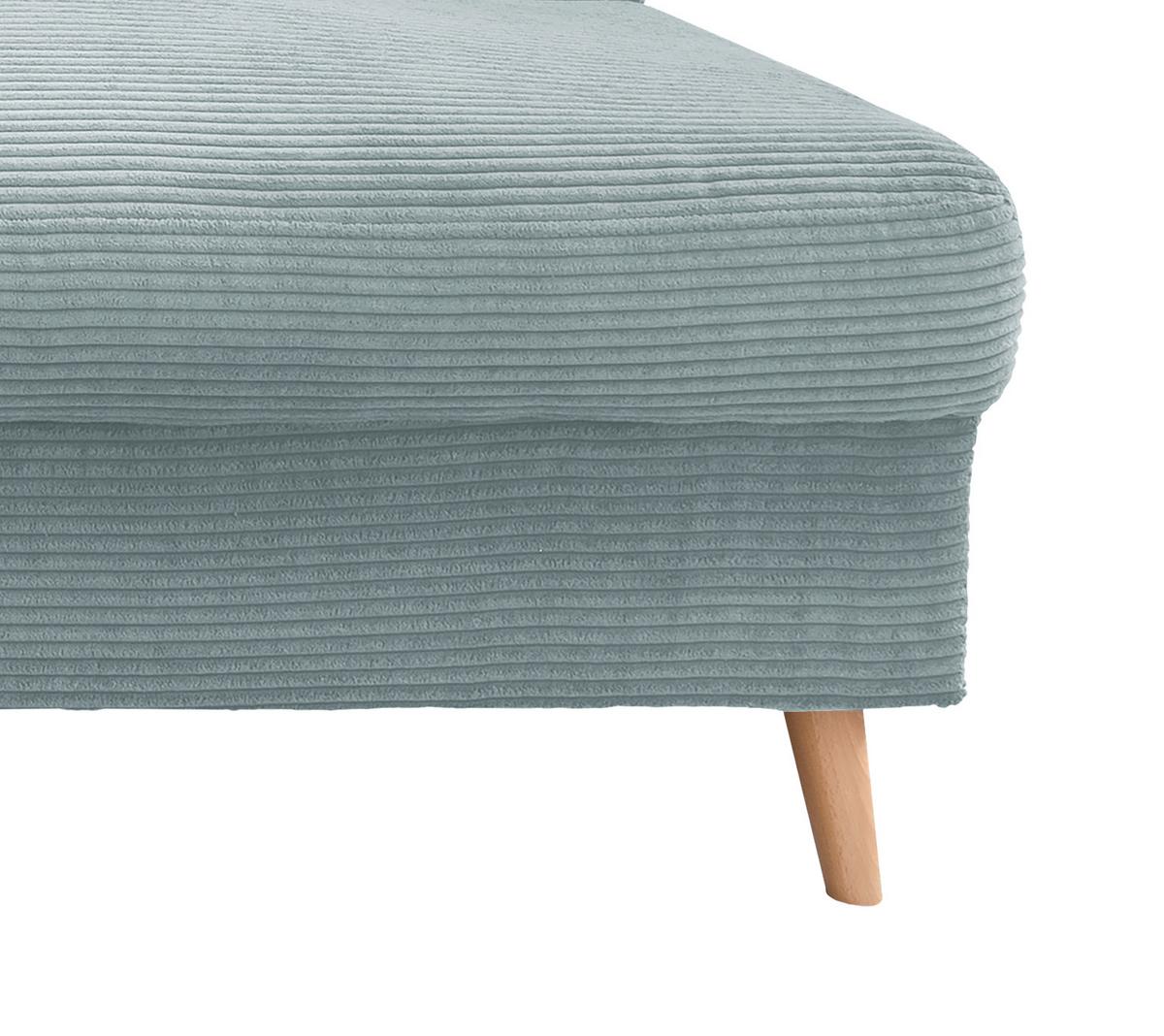 Wohnlandschaft Valentina - Naturfarben/Hellblau, KONVENTIONELL, Textil (150/301/200cm) - P & B