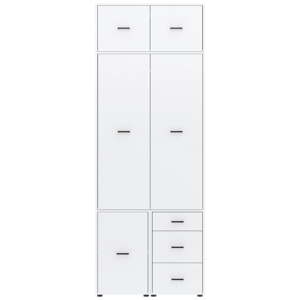 Kleiderschrank Kivo Weiß, B: 90 cm