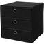Schubladenbox Lisa - Schwarz, MODERN, Textil/Metall (32/32/32cm) Schubladenbox Lisa - Schwarz, MODERN, Textil/Metall (32/32/32cm)