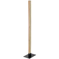 Stehlampe Doro dimmbar Opal/Schwarz 3-Fach Schaltbar - Opal/Schwarz, Natur, Kunststoff/Metall (25/18/123cm) - Globo