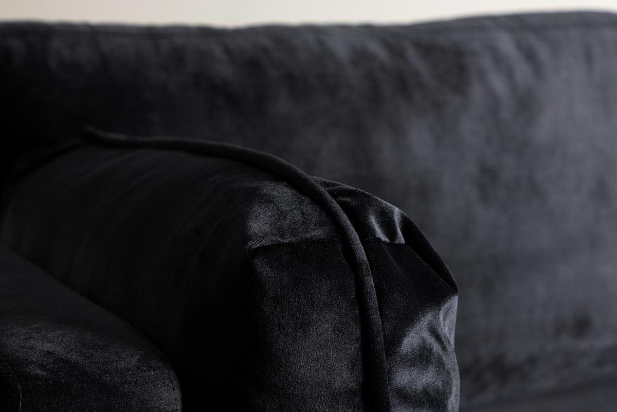 Sessel Boom - Hellbraun/Schwarz, Design, Textil/Metall (110/84/86cm) - Livetastic