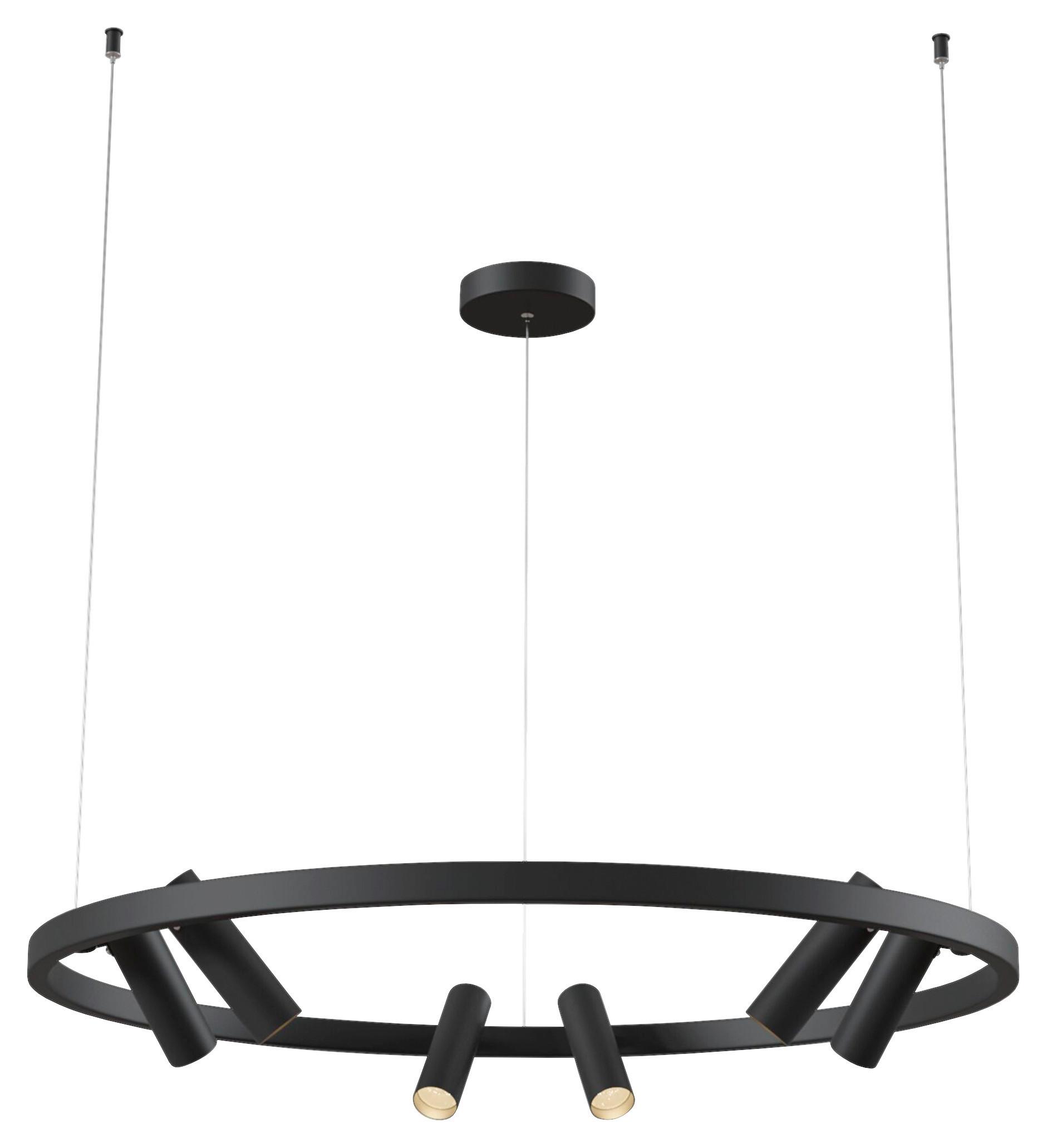 Pendelleuchte Satellite - Schwarz, Trend, Metall (90/90/120cm) - MAYTONI