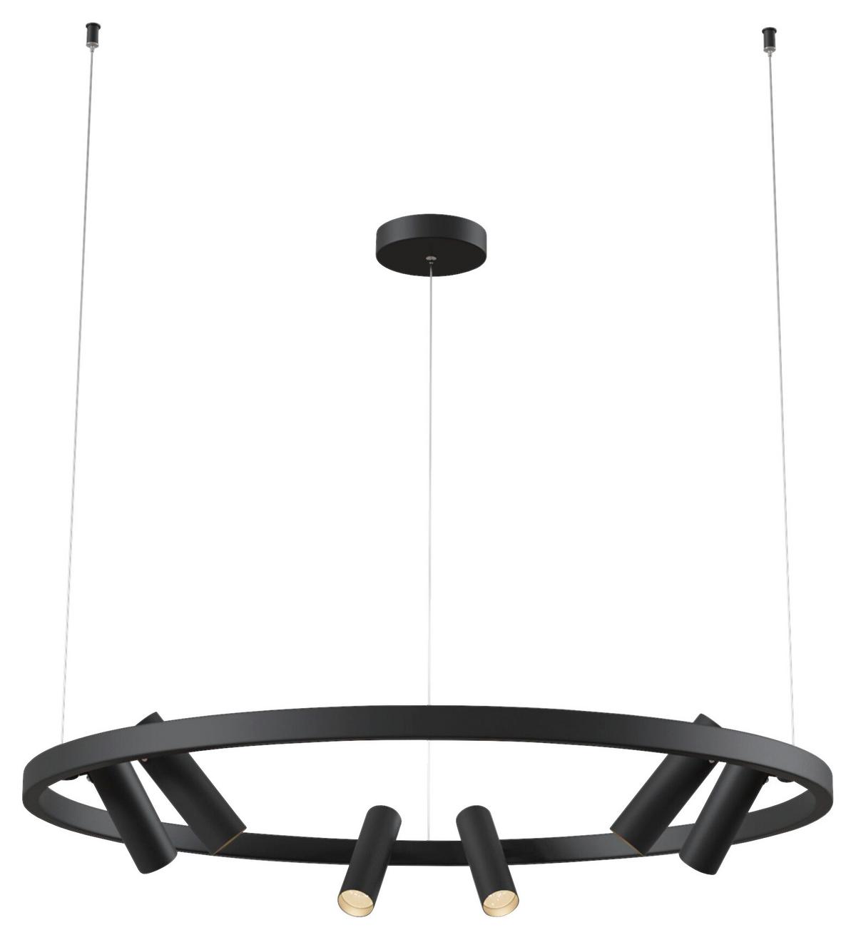 Pendelleuchte Satellite - Schwarz, Trend, Metall (90/90/120cm) - MAYTONI