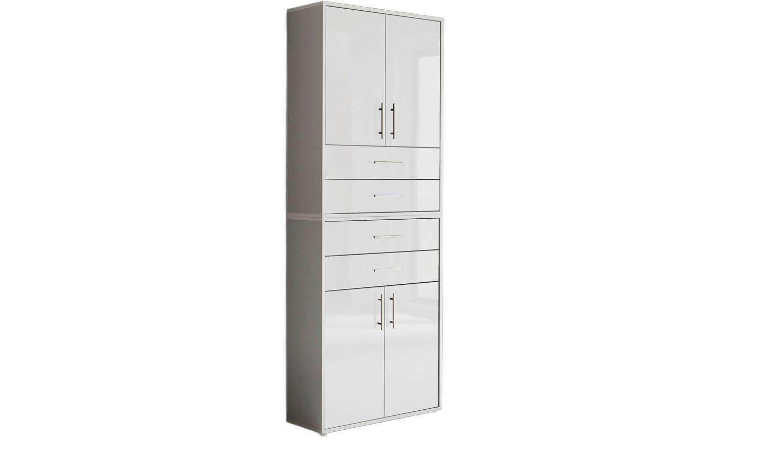 Aktenschrank Office Edition Grau/Weiß Hg, B: 84,4 cm