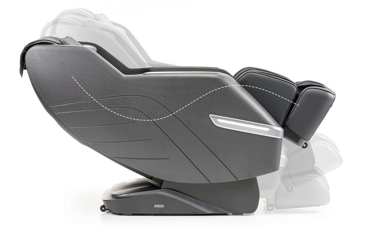 MASSAGESESSEL Schwarz B: 77cm - Schwarz, Basics, Kunststoff/Textil (77/114/169cm) - iRest