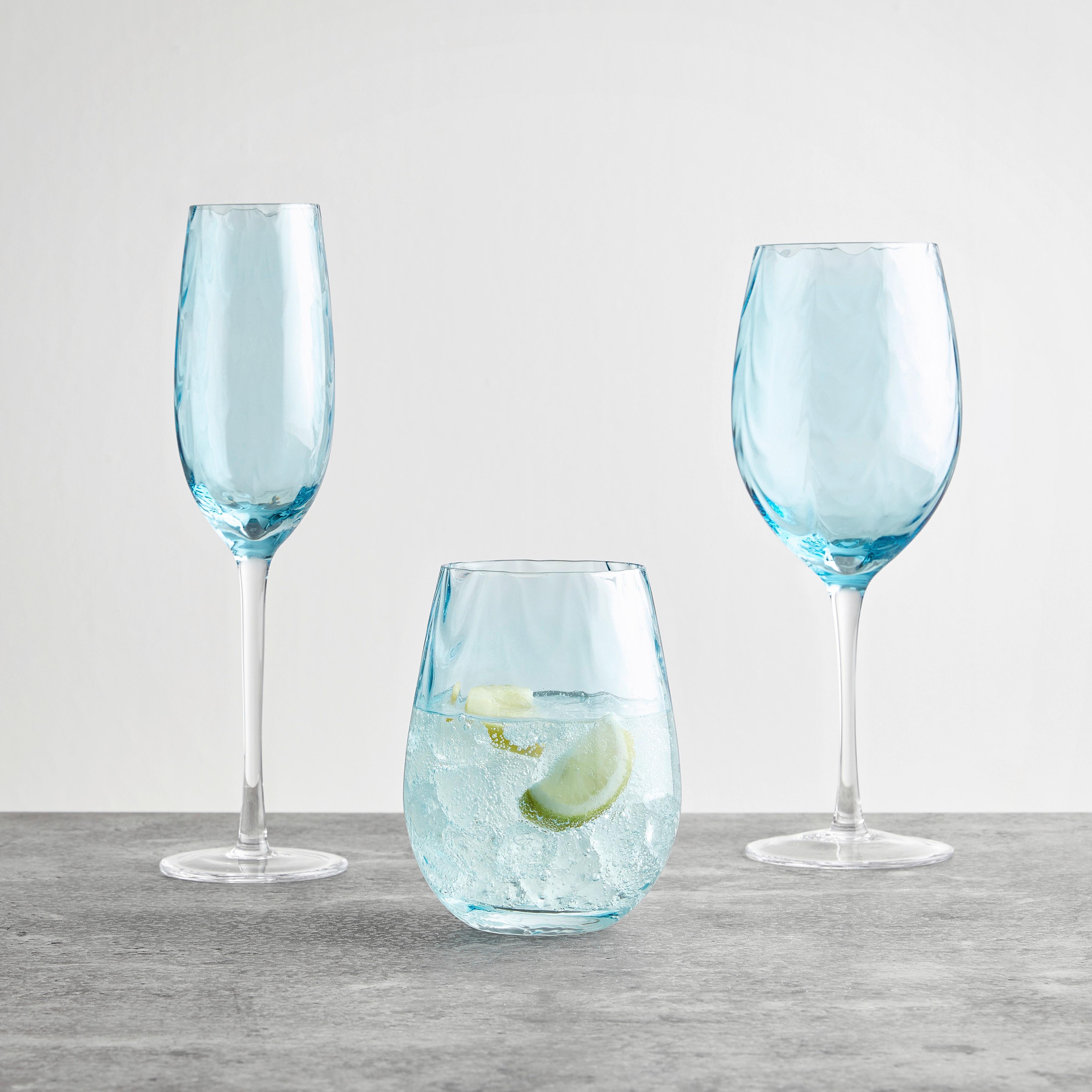 Sklenice na sekt LIVIDUS - modrá, Moderní, sklo (6,8/25cm) - Mömax