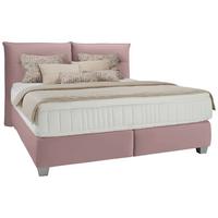 Postel boxspring Fog 180x200cm,šeříková - barvy stříbra/šeříková, Lifestyle, dřevo/kompozitní dřevo (180/200cm)