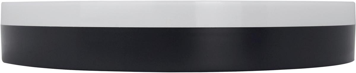 LED-Deckenleuchte Ø 28 cm, für In- und Outdoor - Schwarz, Basics, Kunststoff (28/5,1cm)