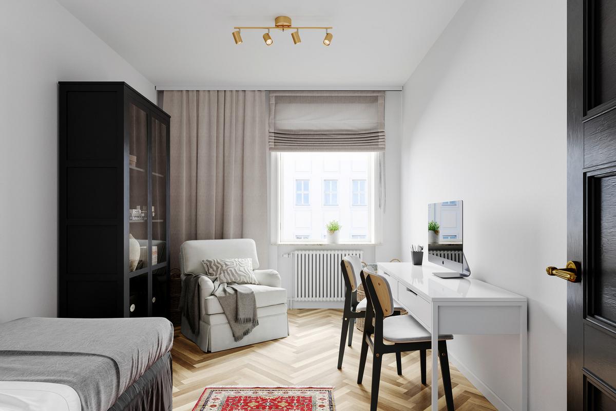 Strahler Correct 4-Flammig, L: 83 cm - Goldfarben, Basics, Metall (83/17,5cm) - By Rydéns