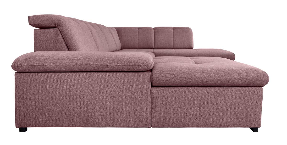 Wohnlandschaft Beere U: 173x328x215 Cm - Beere/Grau, Design, Textil (173/328/215cm) - MID.YOU