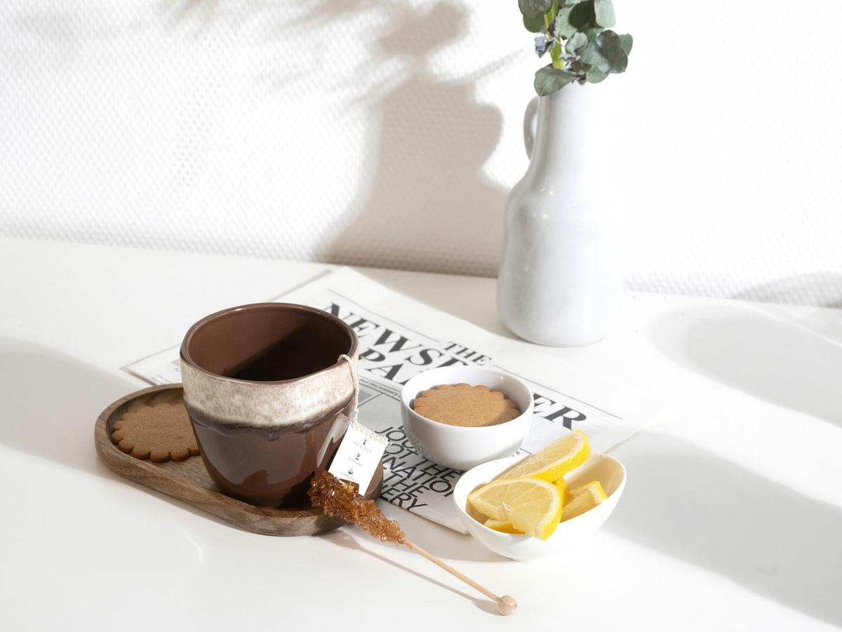 Tassenset, 4tlg. Steinzeug, Creme - Schlammfarben/Creme, Basics, Keramik (10/9cm) - Creatable