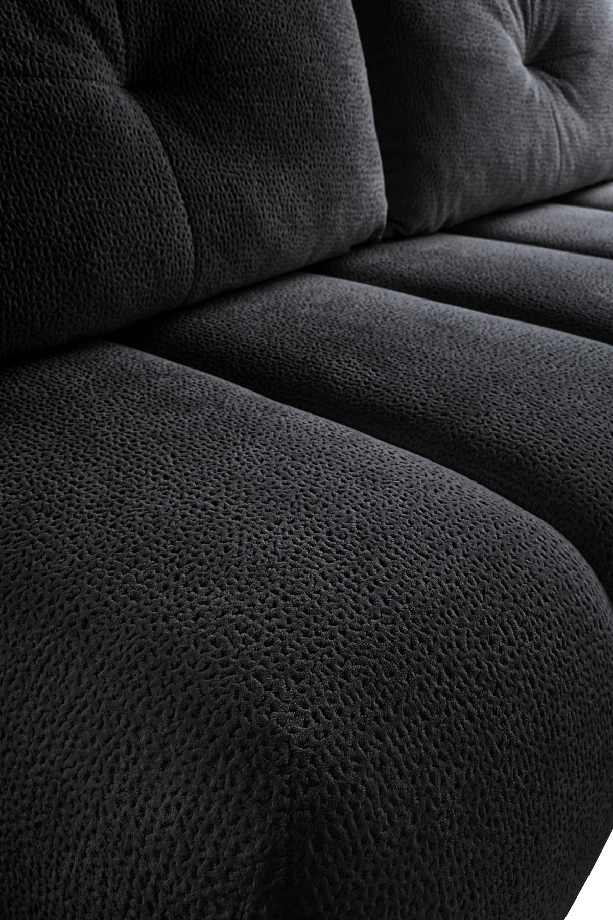 Schlafsofa Milo, Schwarz B: 209 Cm - Creme/Schwarz, Design, Holz/Holzwerkstoff (209/100/103cm) - MID.YOU